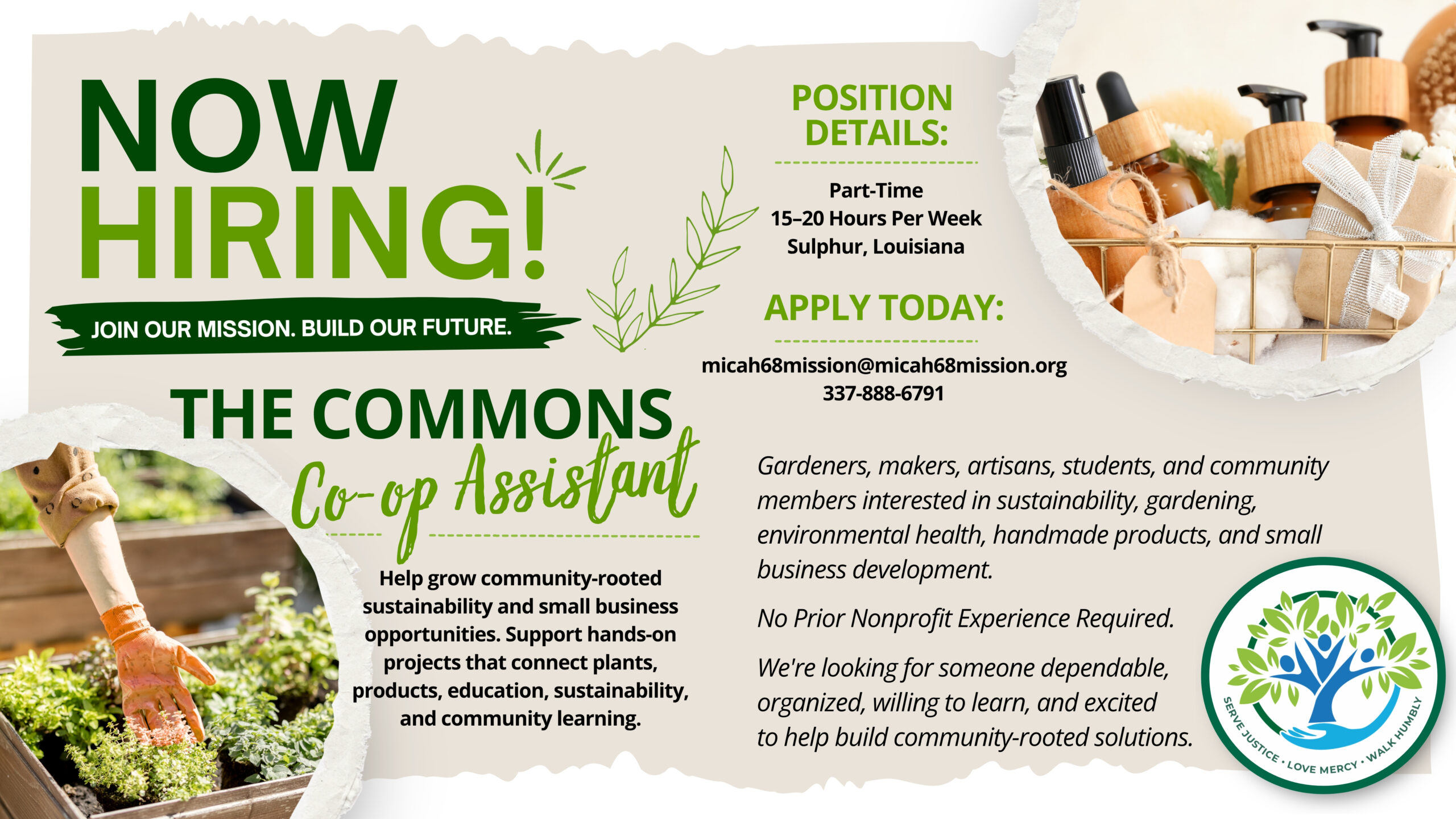 Now Hiring: The Commons Co-op Assistant